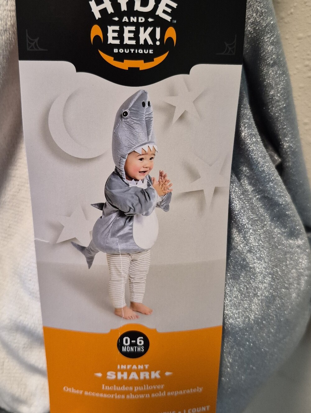Shark Halloween Outfit Costume Pullover Hyde & EEK! Dress-up Celebrate NEW 0-6m